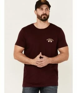 Moonshine Spirit Men's Sangira Whiskey Label Graphic Short Sleeve T-Shirt 