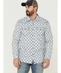 Moonshine Spirit Men's Bloom Floral Print Long Sleeve Snap Western Shirt  Light Blue -Moonshine Spirit Shop 2000359389 450 P1 1