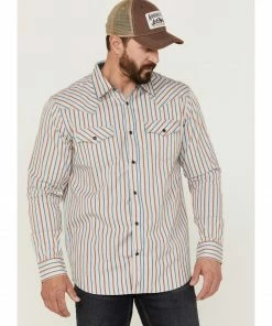 Moonshine Spirit Men's Kingston Stripe Snap Western ShirtÂ