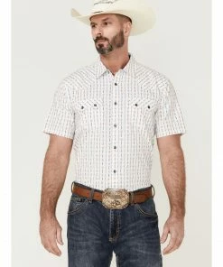 Moonshine Spirit Men's Cocopah Southwestern Print Short Sleeve Snap Western ShirtÂ