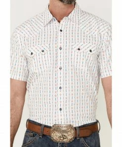 Moonshine Spirit Men's Cocopah Southwestern Print Short Sleeve Snap Western Shirt  -Moonshine Spirit Shop 2000359559 100 P3