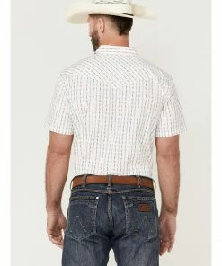 Moonshine Spirit Men's Cocopah Southwestern Print Short Sleeve Snap Western Shirt  -Moonshine Spirit Shop 2000359559 100 P4