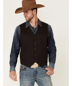 Moonshine Spirit Men's Heather Brown Ridgeline Button-Front Vest  -Moonshine Spirit Shop 2000359611 200 P1 1