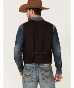 Moonshine Spirit Men's Heather Brown Ridgeline Button-Front Vest  -Moonshine Spirit Shop 2000359611 200 P4