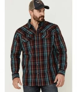 Moonshine Spirit Men's Fire Starter Large Plaid Long Sleeve Snap Western Shirt Red 9 Moonshine Spirit Men's Fire Starter Large Plaid Long Sleeve Snap Western Shirt Red -Moonshine Spirit Shop 2000364910 600 P1 1