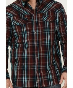 Moonshine Spirit Men's Fire Starter Large Plaid Long Sleeve Snap Western Shirt Red 7 Moonshine Spirit Men's Fire Starter Large Plaid Long Sleeve Snap Western Shirt Red -Moonshine Spirit Shop 2000364910 600 P3