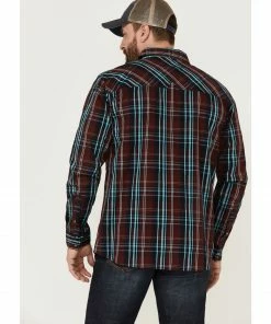 Moonshine Spirit Men's Fire Starter Large Plaid Long Sleeve Snap Western Shirt Red 8 Moonshine Spirit Men's Fire Starter Large Plaid Long Sleeve Snap Western Shirt Red -Moonshine Spirit Shop 2000364910 600 P4