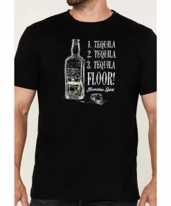 Moonshine Spirit Men's Tequila Floor Stacked Graphic Short Sleeve T-Shirt  -Moonshine Spirit Shop 2000370486 001 P3