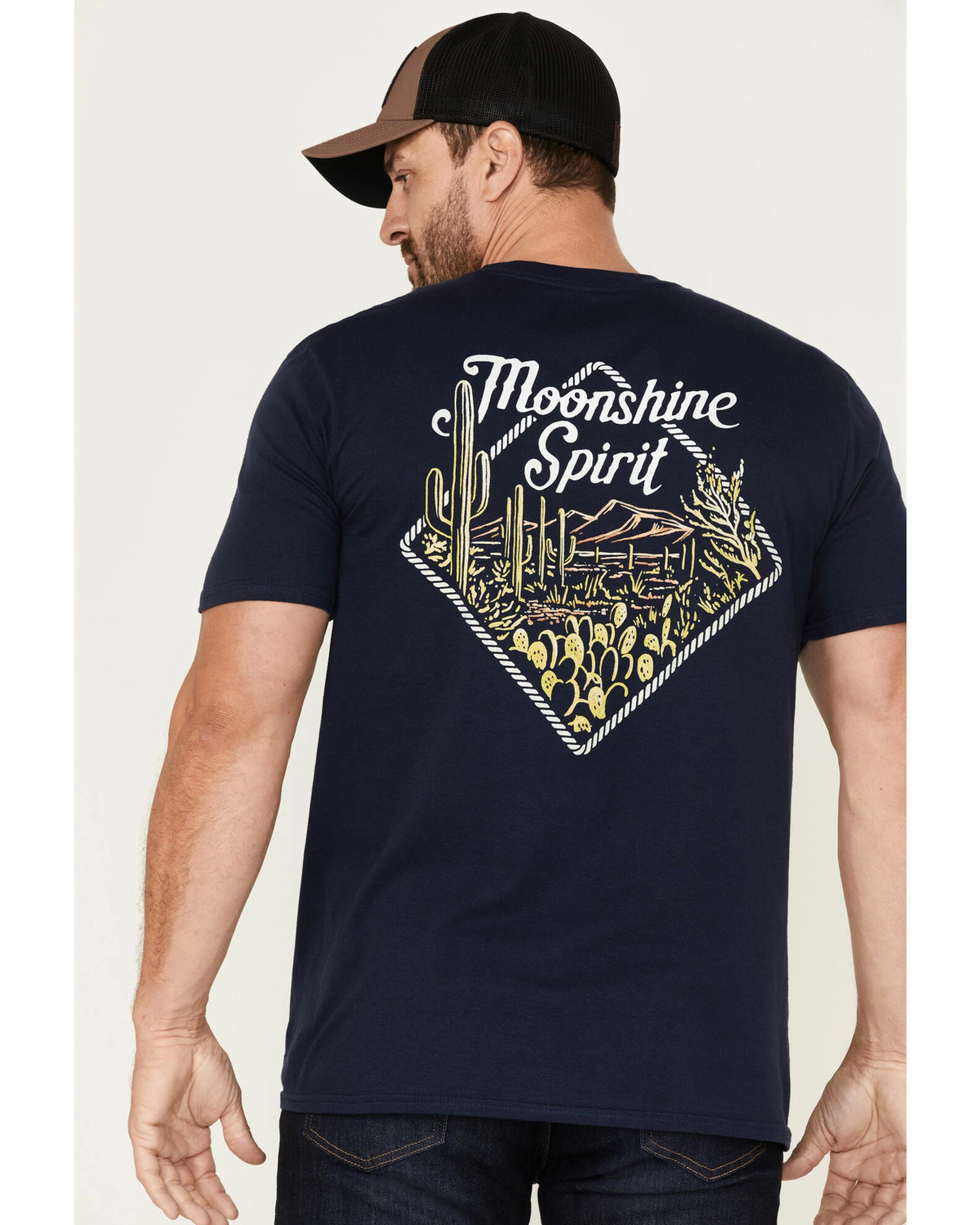 Moonshine Spirit Men's Desert Bandana Graphic T-Shirt 3 Moonshine Spirit Men's Desert Bandana Graphic T-Shirt - Image 3