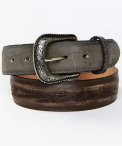 Moonshine Spirit Men's Alabama Stitched Western Belt Medium Brown