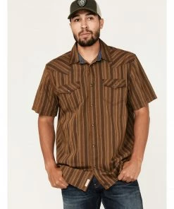 Moonshine Spirit Men's Paniolo Stripe Snap Western Shirt 