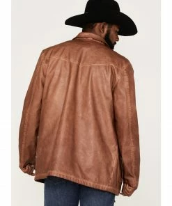 Moonshine Spirit Men's Garment Dye Moto Jacket Lt Brown -Moonshine Spirit Shop 2000373957 281 P4