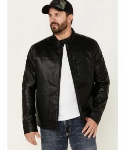 Moonshine Spirit Men's Roxston Biker Jacket Black