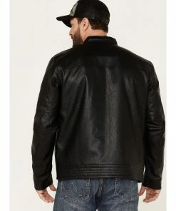 Moonshine Spirit Men's Roxston Biker Jacket Black -Moonshine Spirit Shop 2000373958 001 P4