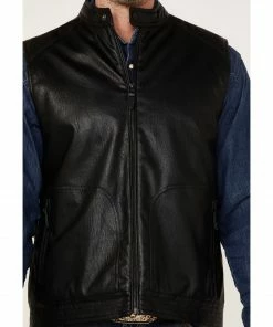 Moonshine Spirit Men's Slaton Biker Vest Black -Moonshine Spirit Shop 2000373959 001 P3