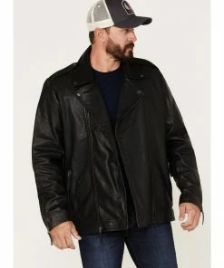 Moonshine Spirit Men's Glen Asymmetrical Moto Jacket Black -Moonshine Spirit Shop 2000373970 001 P1 1