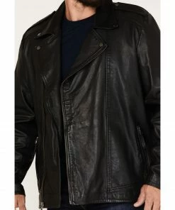 Moonshine Spirit Men's Glen Asymmetrical Moto Jacket Black -Moonshine Spirit Shop 2000373970 001 P3