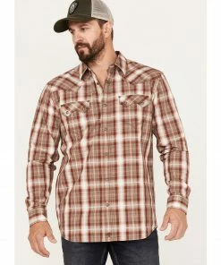 Moonshine Spirit Men's Rusty Gate Plaid Snap Western Shirt 