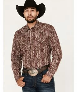 Moonshine Spirit Men's Sundays Best Paisley Stripe Snap Western ShirtÂ