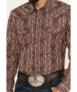 Moonshine Spirit Men's Sundays Best Paisley Stripe Snap Western Shirt  -Moonshine Spirit Shop 2000374112 220 P3