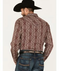 Moonshine Spirit Men's Sundays Best Paisley Stripe Snap Western Shirt  -Moonshine Spirit Shop 2000374112 220 P4