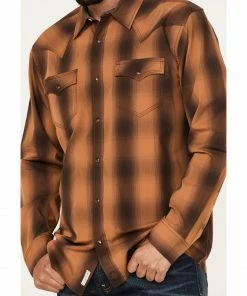 Moonshine Spirit Men's Gold Nugget Large Plaid Snap Western Shirt  -Moonshine Spirit Shop 2000374113 710 P3