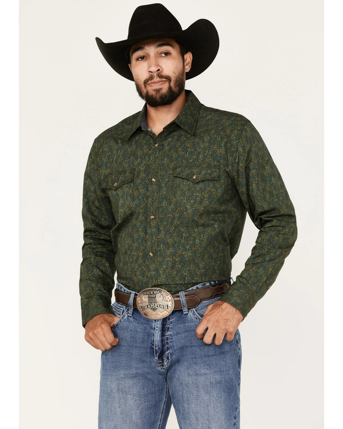 Moonshine Spirit Men's Limelight Paisley Print Snap Western Shirt Green 5 Moonshine Spirit Men's Limelight Paisley Print Snap Western Shirt Green - Image 5