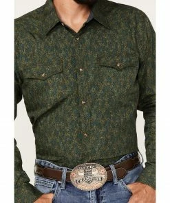 Moonshine Spirit Men's Limelight Paisley Print Snap Western Shirt Green 7 Moonshine Spirit Men's Limelight Paisley Print Snap Western Shirt Green -Moonshine Spirit Shop 2000374116 300 P3