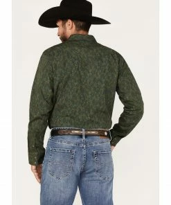 Moonshine Spirit Men's Limelight Paisley Print Snap Western Shirt Green 8 Moonshine Spirit Men's Limelight Paisley Print Snap Western Shirt Green -Moonshine Spirit Shop 2000374116 300 P4