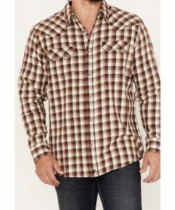 Moonshine Spirit Men's Dirt Runner Plaid Snap Western Flannel Shirt  -Moonshine Spirit Shop 2000374143 110 P3