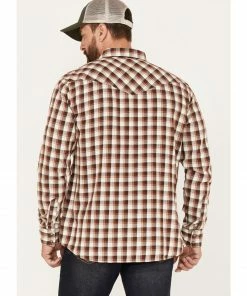 Moonshine Spirit Men's Dirt Runner Plaid Snap Western Flannel Shirt  -Moonshine Spirit Shop 2000374143 110 P4