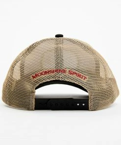 Moonshine Spirit Men's Whiskey & Country Embroidered Patch Mesh Back Ball Cap -Moonshine Spirit Shop 2000374351 001 P3