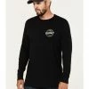Moonshine Spirit Men's Round Logo Graphic Long Sleeve T-Shirt
