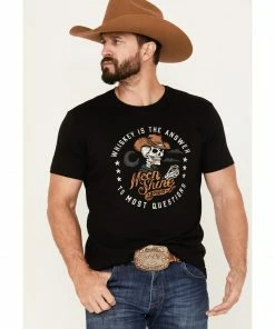 Moonshine Spirit Men's Skull Drinker Short Sleeve T-Shirt Black -Moonshine Spirit Shop 2000380259 001 P1 1