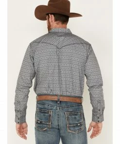 Moonshine Spirit Men's Yukatan Southwestern Print Long Sleeve Snap Western Shirt Black 8 Moonshine Spirit Men's Yukatan Southwestern Print Long Sleeve Snap Western Shirt Black -Moonshine Spirit Shop 2000380511 001 P4