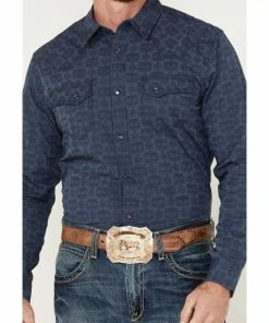 Moonshine Spirit Men's Show Stopper Floral Print Long Sleeve Western Snap Shirt Teal -Moonshine Spirit Shop 2000380514 442 P3
