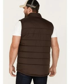 Moonshine Spirit Men's Pine Straw Puffer Vest Brown -Moonshine Spirit Shop 2000380580 200 P4